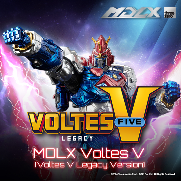Nobletime threezero X《V型電磁俠：傳承》：MDLX V型電磁俠（V型電磁俠：傳承版）｜高可動合金模型（高15釐米）