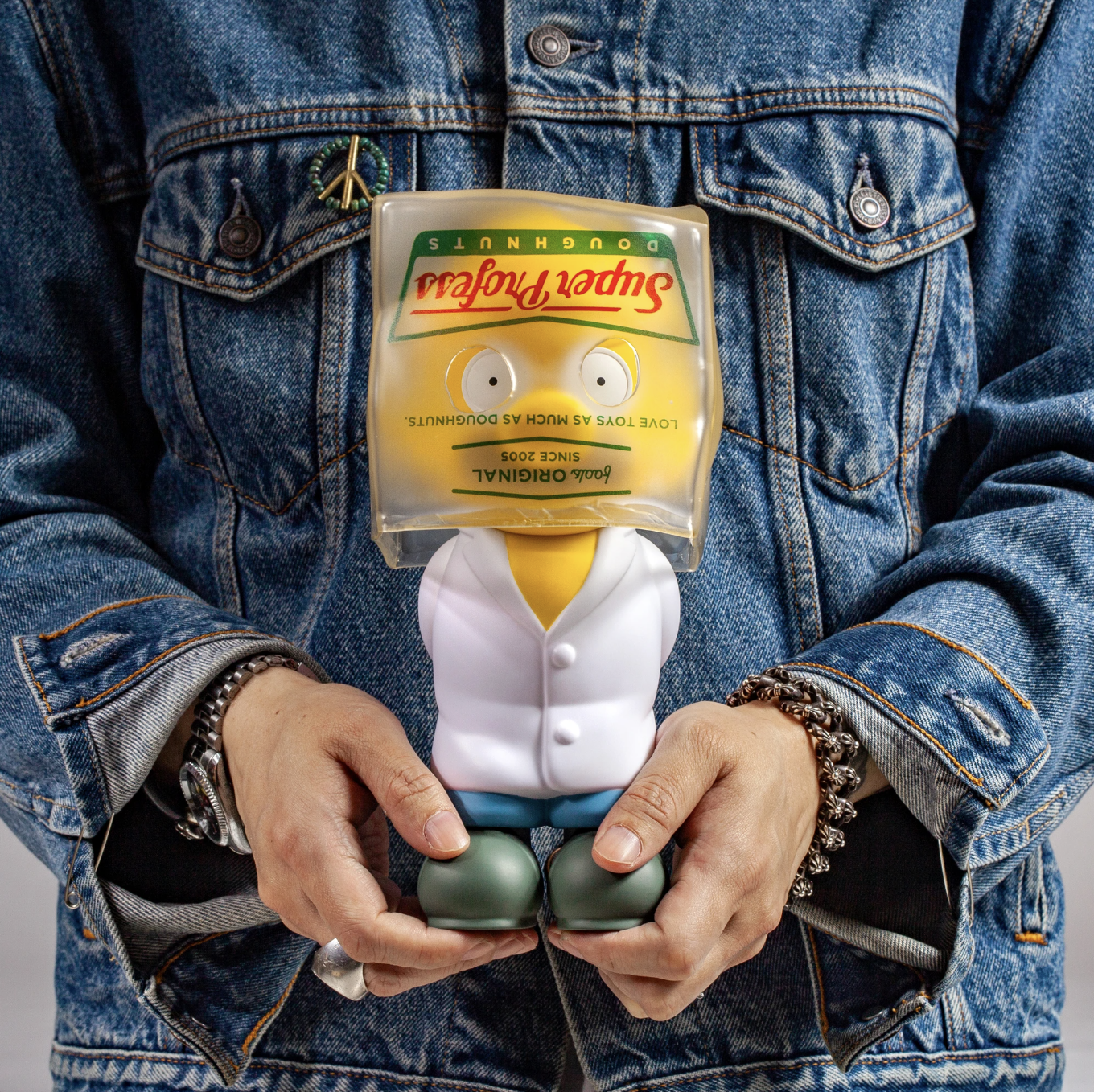 Nobletime 愚者樂園：紙袋殺手 // 專業劫持-甜甜圈｜搪膠模型（高26釐米）