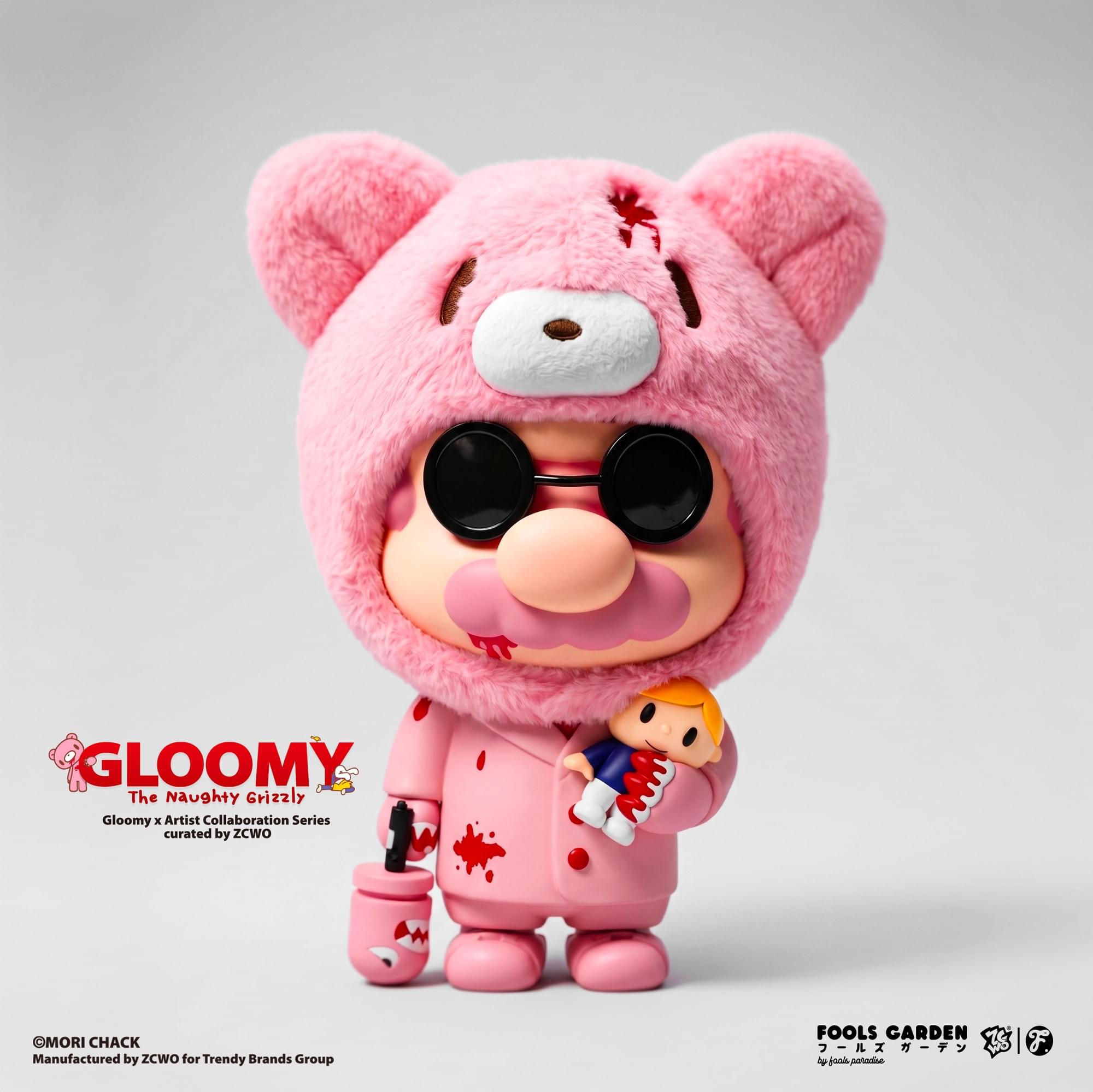 Nobletime 愚者樂園 X GLOOMY：愚者花園 // 暴力熊殺手｜搪膠模型（高26釐米）